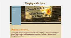 Desktop Screenshot of campingatthegrove.com
